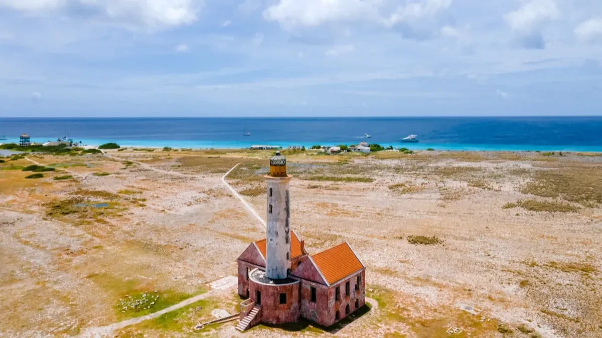 Lighthouse overlooking the ocean - a landmark for Caribbean travelers